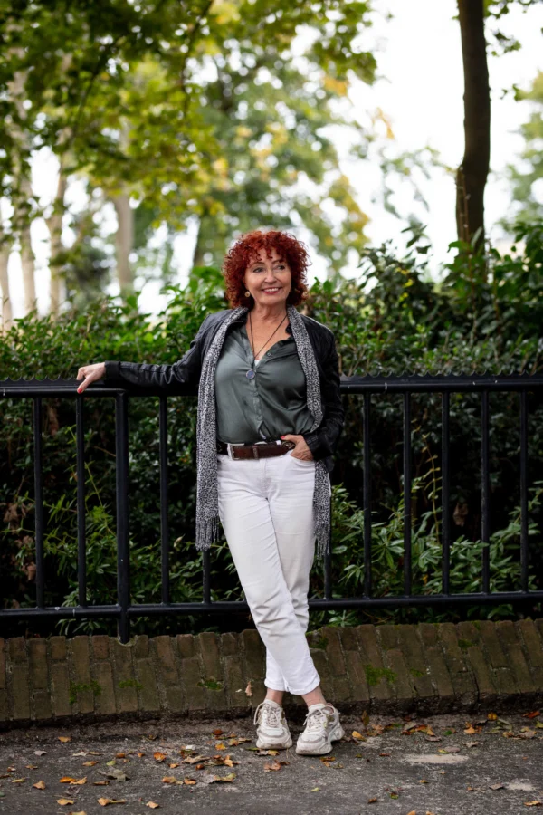 Jorien Waanders in het bos